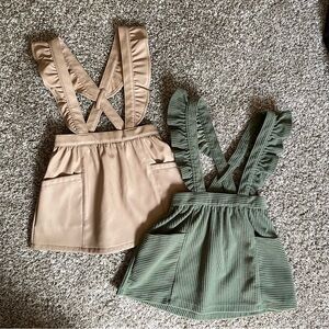 2 set Toddler overall dresses